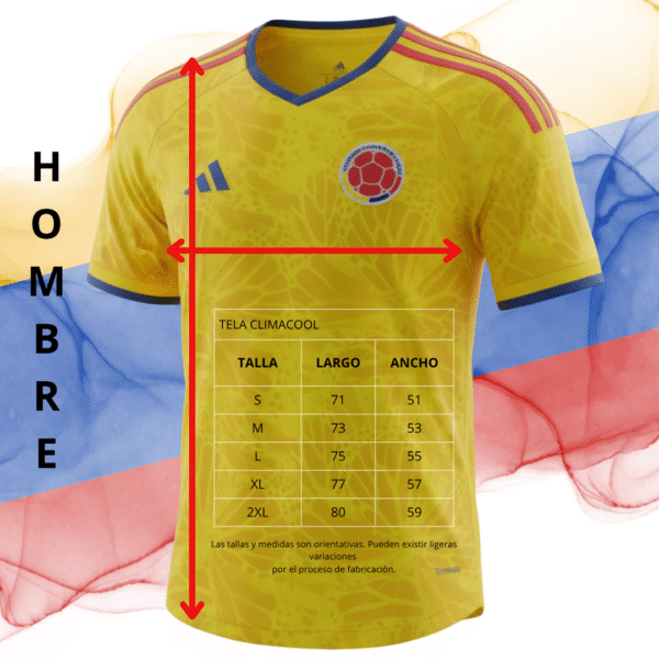 Camiseta Tricolor Colombia 2026